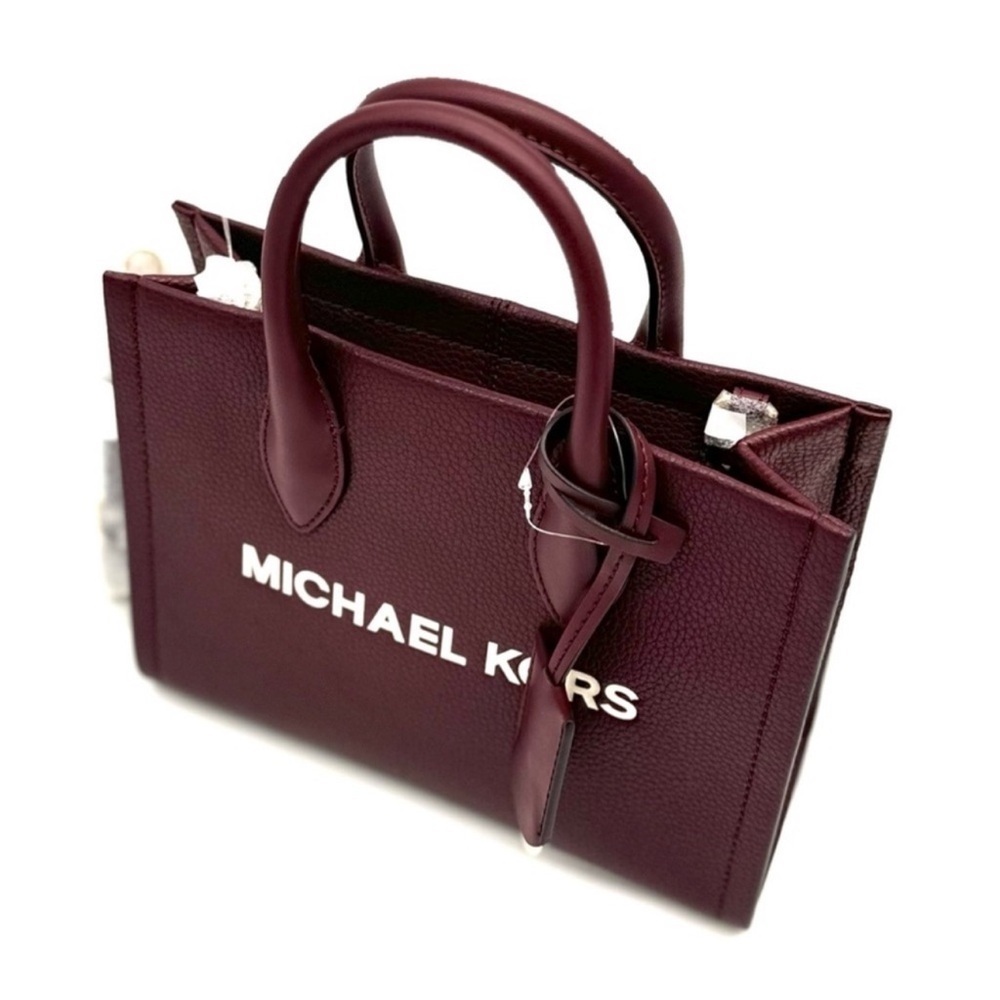 Michael Kors Mirella Small Shopper TZ Xbody Bag Ox Blood - Picture 5 of 8